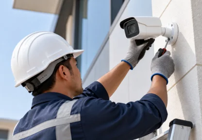CCTV installation in UAE by a professional technician